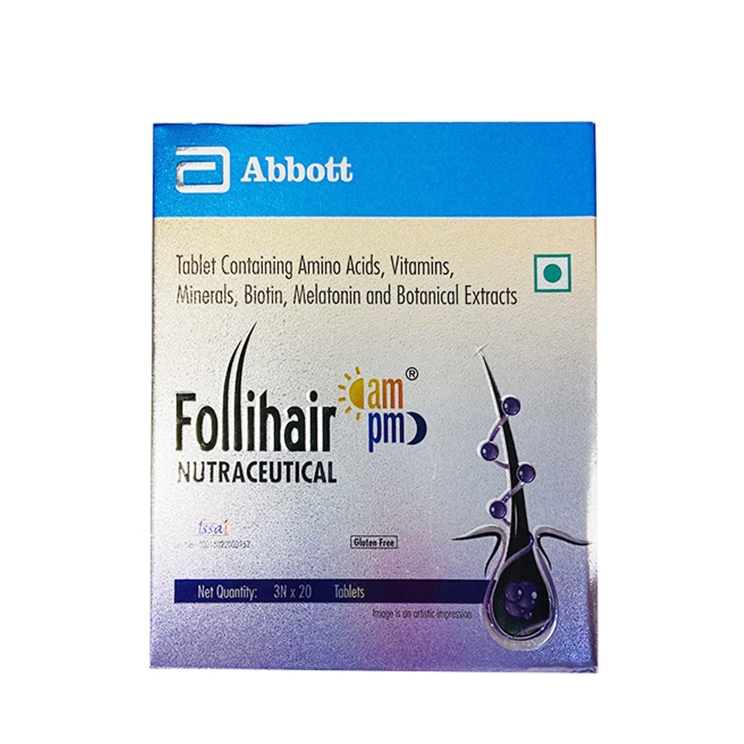 Follihair AM/PM Tablets for Hair Health – 20 Tablets