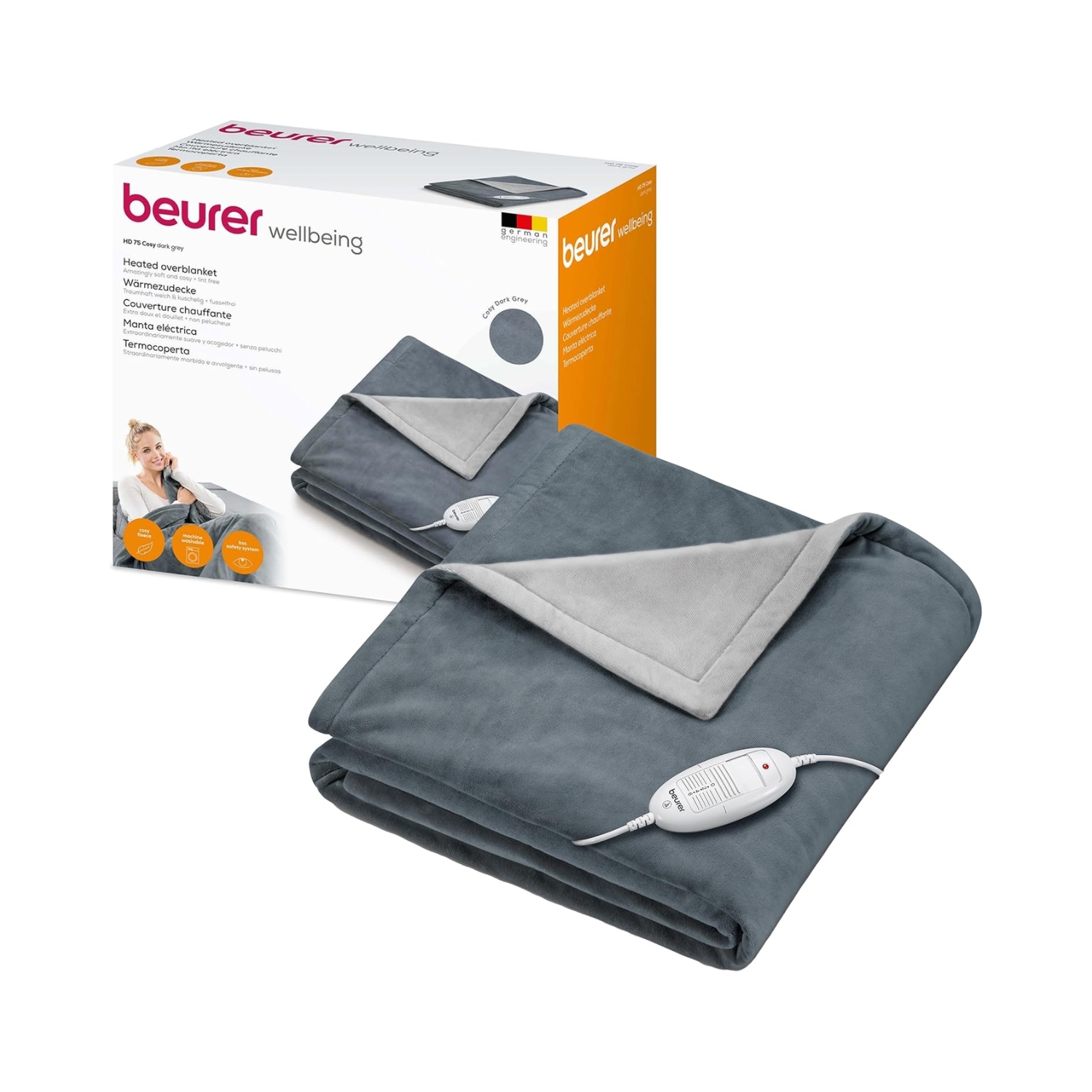 Beurer HD 74 Cosy Taupe Heated Over-Blanket