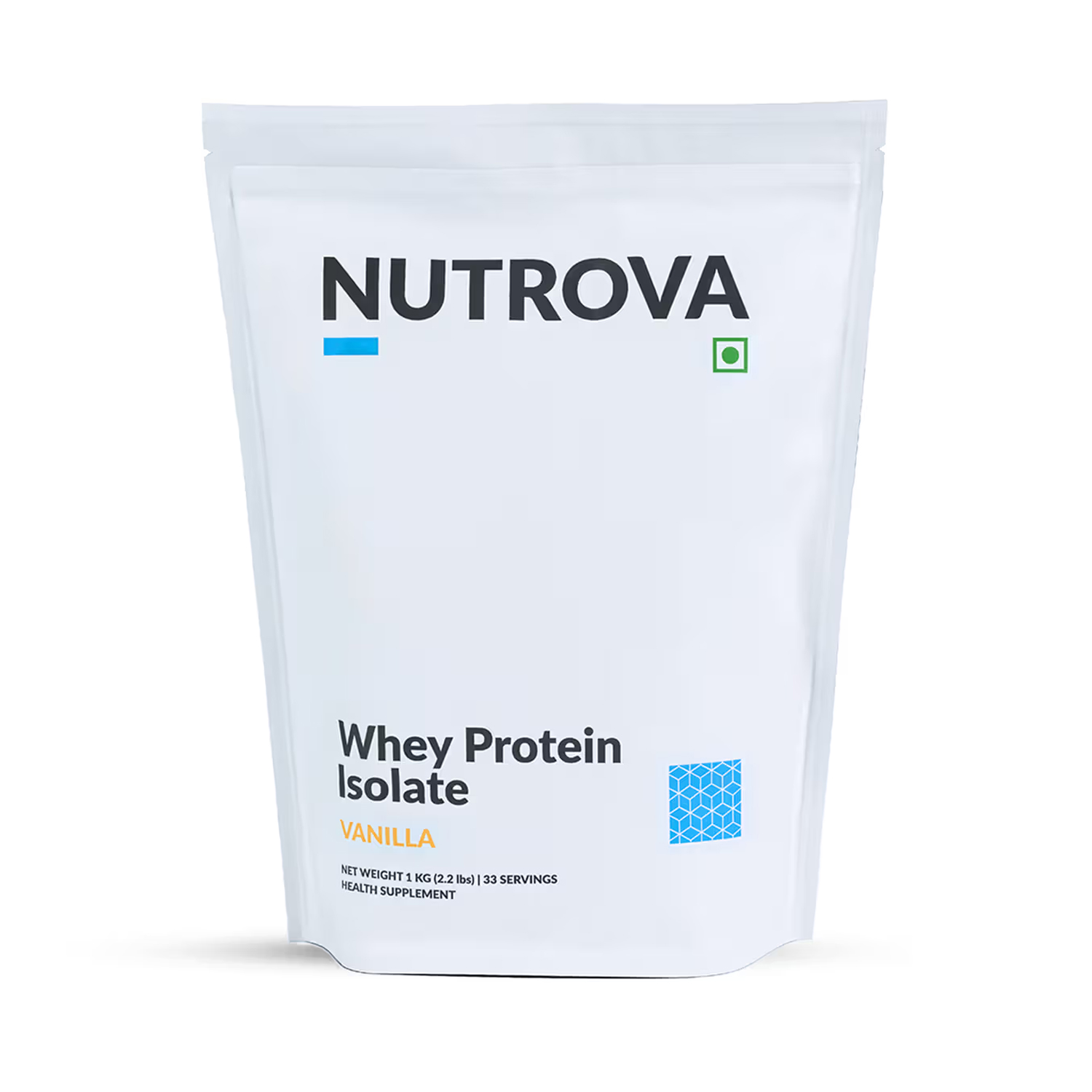 Nutrova Whey Protein Isolate (With Stevia) Vanilla Flavour -1kg