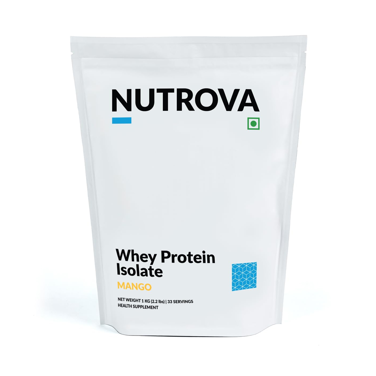 Nutrova Whey Protein Isolate (With Stevia) Mango Flavour -1kg